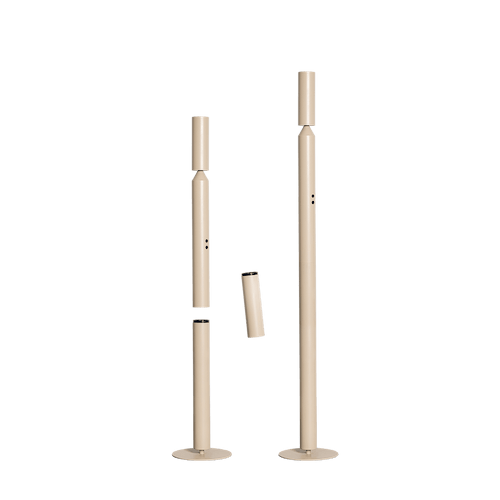 05-VL8222-59. Moderne zandkleurige strakke vloerlamp
