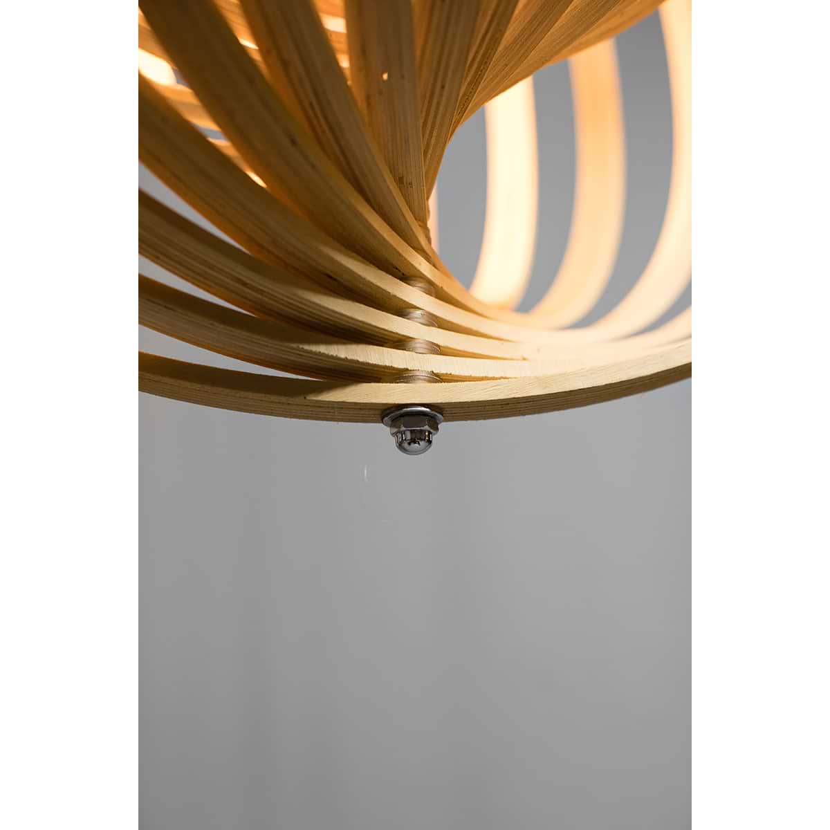 05-HL4540-70. Bijzondere naturel houten hanglamp Woody