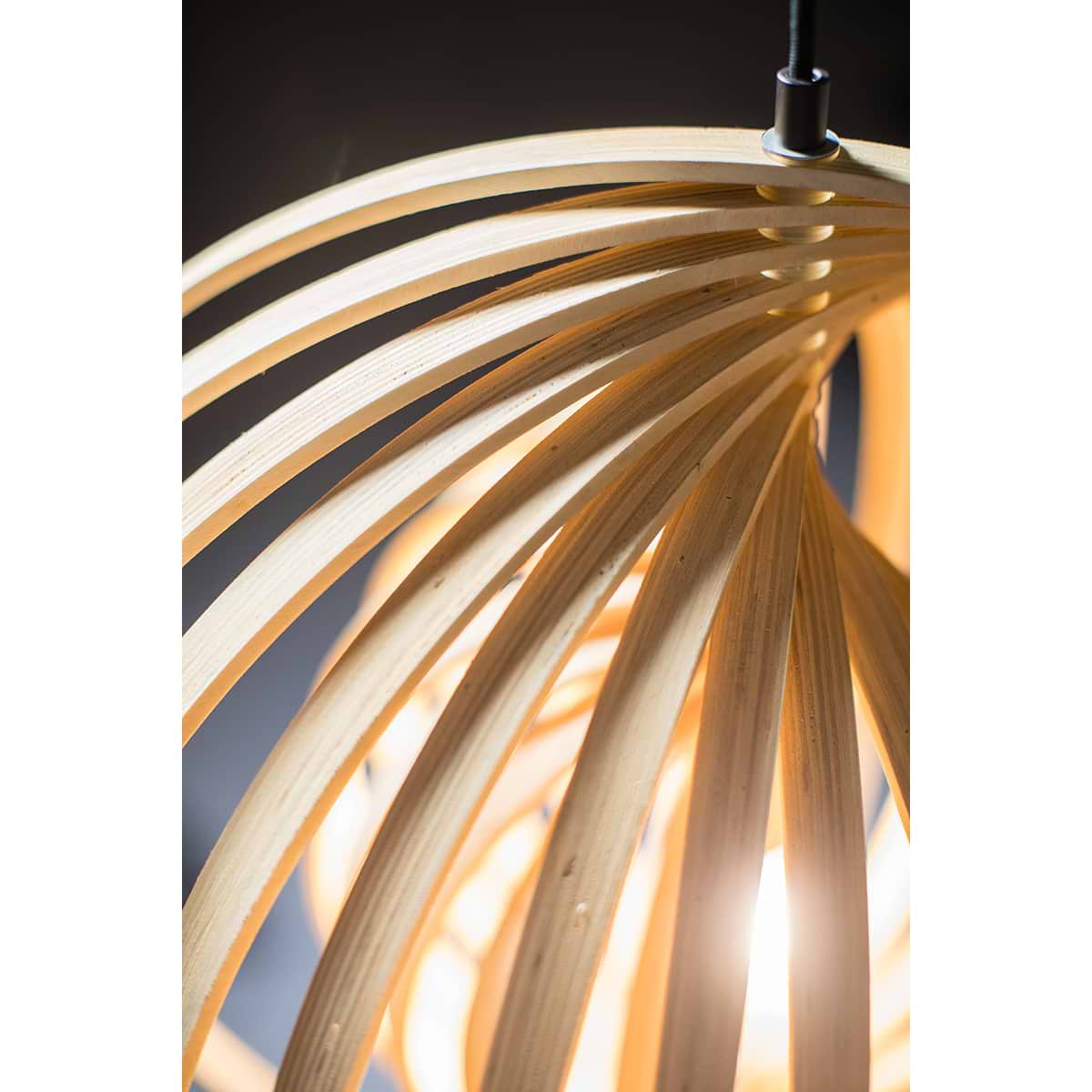 05-HL4539-70. Bijzondere naturel houten hanglamp Woody
