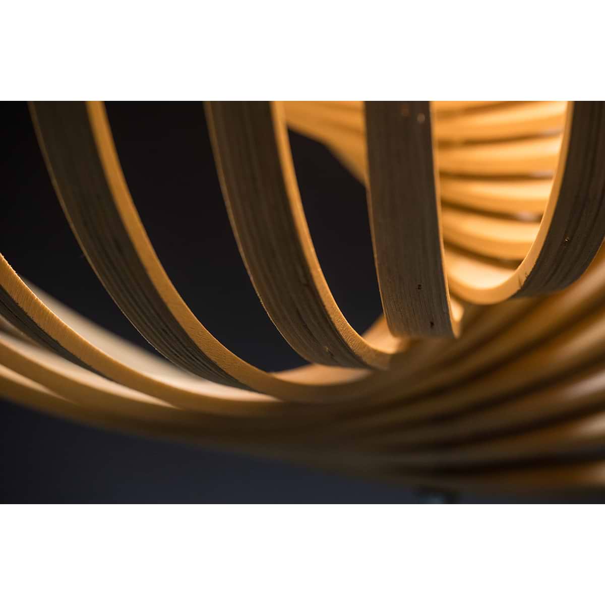 Bijzondere naturel houten hanglamp Woody, diameter 59 cm. Ringen verstelbaar - ETH - Afbeelding 15