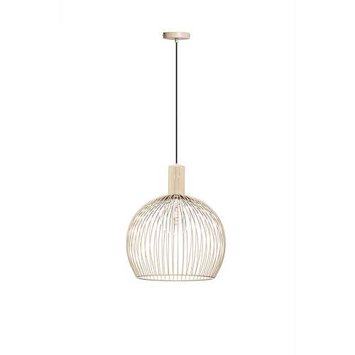 05-HL4446-59. Zandkleurige hanglamp Wire