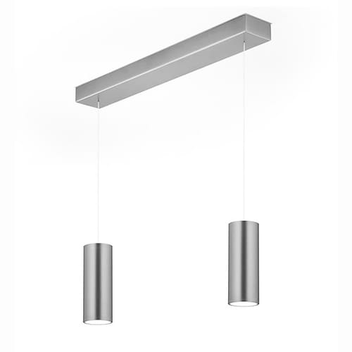 Moderne design hanglamp, 51.506.05 , van de Duitse fabrikant Knapstein. Direct en indirect licht. Boven en onder licht apart van elkaar in en uit te schakelen en te dimmen met twee gebaarbedieningen. Synchronisatiefunctie om lichtsterkte per bron gelijk te stellen. Geheugenfunctie. Traploos in hoogte verstelbaar van 750 tot 2300 mm. Geen zichtbare schroeven op de plafondplaat. Alle lampen van Knapstein zijn van zeer degelijke kwaliteit. Voor meer opties uit de serie: HELLI-2, kunt u de zoekfunctie gebruiken op onze site. Dan ziet u welke andere opties er binnen de serie zijn. Kleur: nikkel mat. Aantal lichtpunten: 4. Lichtbron: inclusief. Breedte in mm: 95. Lengte/diepte in mm: 700.