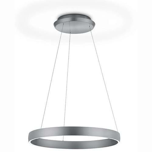 Moderne design hanglamp, 51.496.05, van de Duitse fabrikant Knapstein. Direct en indirecte verlichting. Boven en onder licht zijn apart van elkaar door twee gebaarbedieningen in- en uit te schakelen en te dimmen. De lichtkleur van het boven en van het onderlicht kan door twee gebaarbedieningen apart van elkaar ingesteld worden tussen 2.200 en 3.000 Kelvin. Geheugenfunctie. De lamp is traploos in hoogte verstelbaar, bereik 1000 mm. Geen zichtbare schroeven in de plafondplaat. Alle lampen van Knapstein zijn van zeer degelijke kwaliteit. Voor meer opties uit de serie: SARA-60, kunt u de zoekfunctie gebruiken op onze site. Dan ziet u welke andere opties er binnen de serie zijn. Kleur: nikkel mat. Aantal lichtpunten: 1. Lichtbron: inclusief. Breedte in mm: ø 600. Diameter in mm: 600.