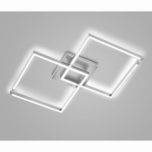 Moderne plafondlamp, 91.368.05, van de Duitse fabrikant Knapstein. Alle lampen van Knapstein zijn van zeer degelijke kwaliteit. Voor meer opties uit de serie: LINA, kunt u de zoekfunctie gebruiken op onze site. Dan ziet u welke andere opties er binnen de serie zijn. Kleur: nikkel mat. Aantal lichtpunten: 1. Lichtbron: inclusief. Breedte in mm: 970. Lengte/diepte in mm: 540. Directe/indirecte verlichting. Centraal dimbaar via Universele Triac Dimmer 2 - 100 W. Casambi uitbreidbaar.