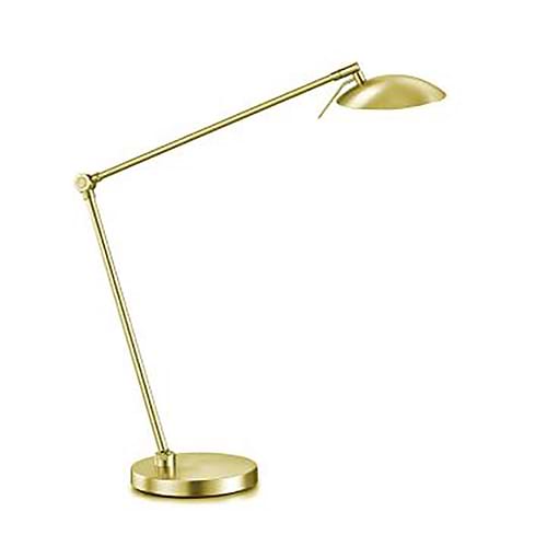 Bureaulamp, leeslamp, 61.615.03, van de Duitse fabrikant Knapstein. Met twee touchdimmers in de reflektor voor het dimmen en instellen van de lichtkleur. Lichtkleur is instelbaar van 2.700 tot 5.000 Kelvin. Draai- en kiepbaar. Lamp kan naar zijkant tot 750 mm uitgetrokken worden. Alle lampen van Knapstein zijn van zeer degelijke kwaliteit. Voor meer opties uit de serie: ELEA-T, kunt u de zoekfunctie gebruiken op onze site. Dan ziet u welke andere opties er binnen de serie zijn. Kleur: messing mat. Aantal lichtpunten: 1. Lichtbron: inclusief. Breedte in mm: 165. Lengte/diepte in mm: 920.