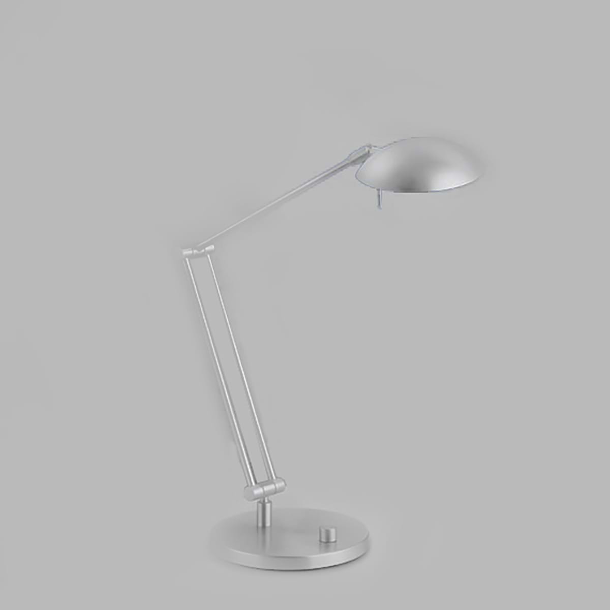 Bureaulamp, leeslamp, 61.619.05, van de Duitse fabrikant Knapstein. Met draaidimmer. Draai- en kiepbaar. Lamp is naar zijkant tot 600 mm uitrekbaar. Alle lampen van Knapstein zijn van zeer degelijke kwaliteit. Voor meer opties uit de serie: MAIA-T, kunt u de zoekfunctie gebruiken op onze site. Dan ziet u welke andere opties er binnen de serie zijn. Kleur: nikkel mat. Aantal lichtpunten: 1. Lichtbron: inclusief. Breedte in mm: 165. Lengte/diepte in mm: 545.