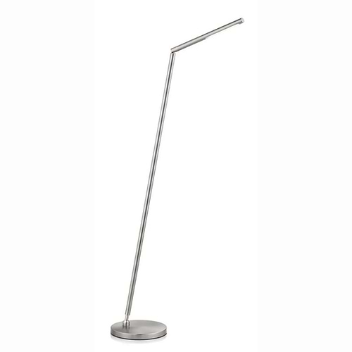 Moderne vloerlamp, leeslamp, 41.985.05, van de Duitse fabrikant Knapstein. Met gebarenbediening voor het in- en uitschakelen van de lamp en voor het traploos dimmen. Draai- en kiepbaar. Draaibaar op de voet. De lamp kan 900 mm zijwaarts uitgetrokken worden. Alle lampen van Knapstein zijn van zeer degelijke kwaliteit. Voor meer opties uit de serie: DINA-S, kunt u de zoekfunctie gebruiken op onze site. Dan ziet u welke andere opties er binnen de serie zijn. Kleur: nikkel mat. Aantal lichtpunten: 1. Lichtbron: inclusief. Breedte in mm: 220. Lengte/diepte in mm: 1000.