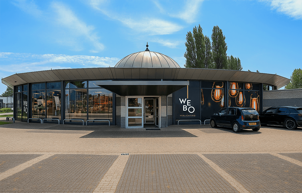 Verlichtingsshowroom van Webo Verlichting in Beuningen.