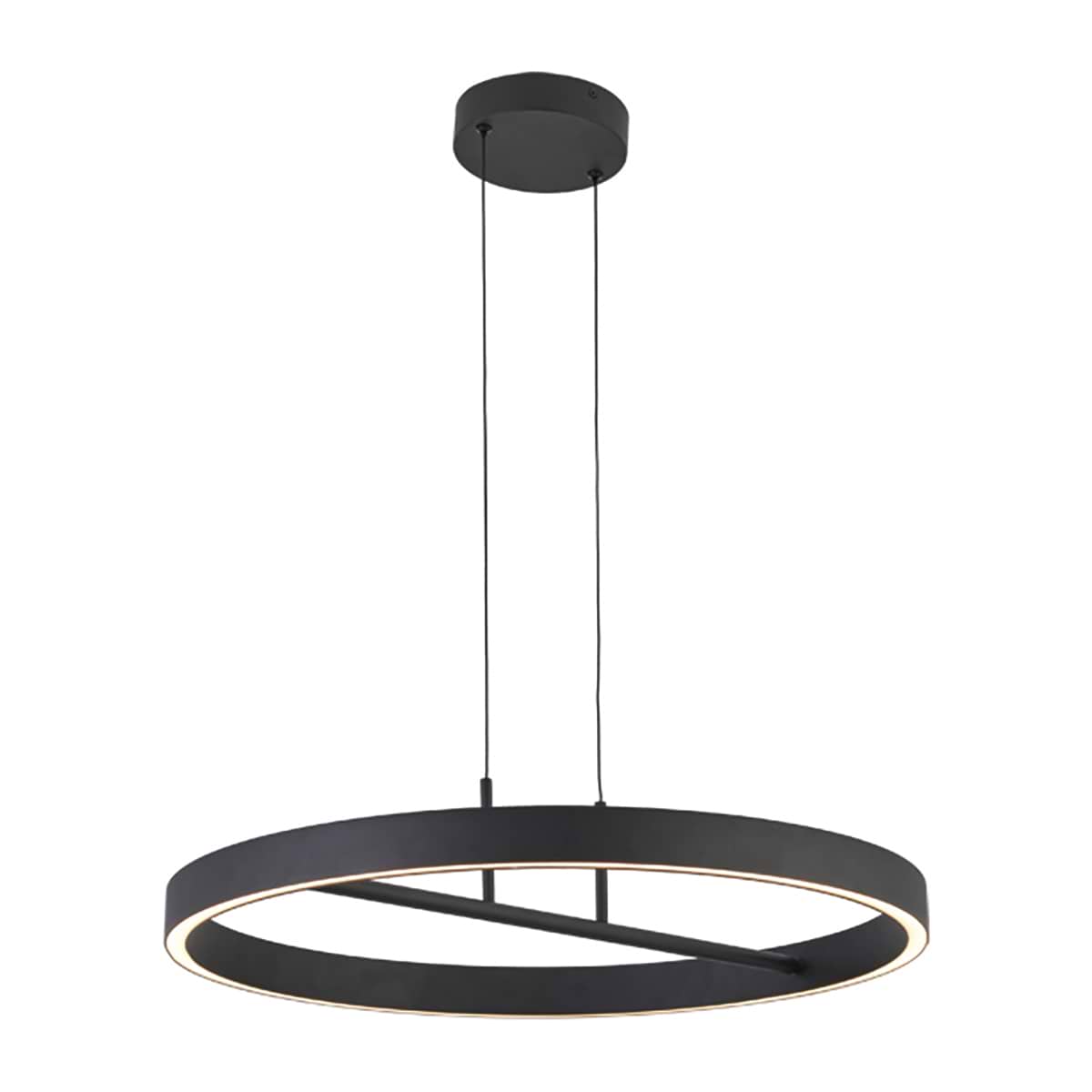 Hanglamp Livello Ø60cm 47W Zwart, FREELIGHT