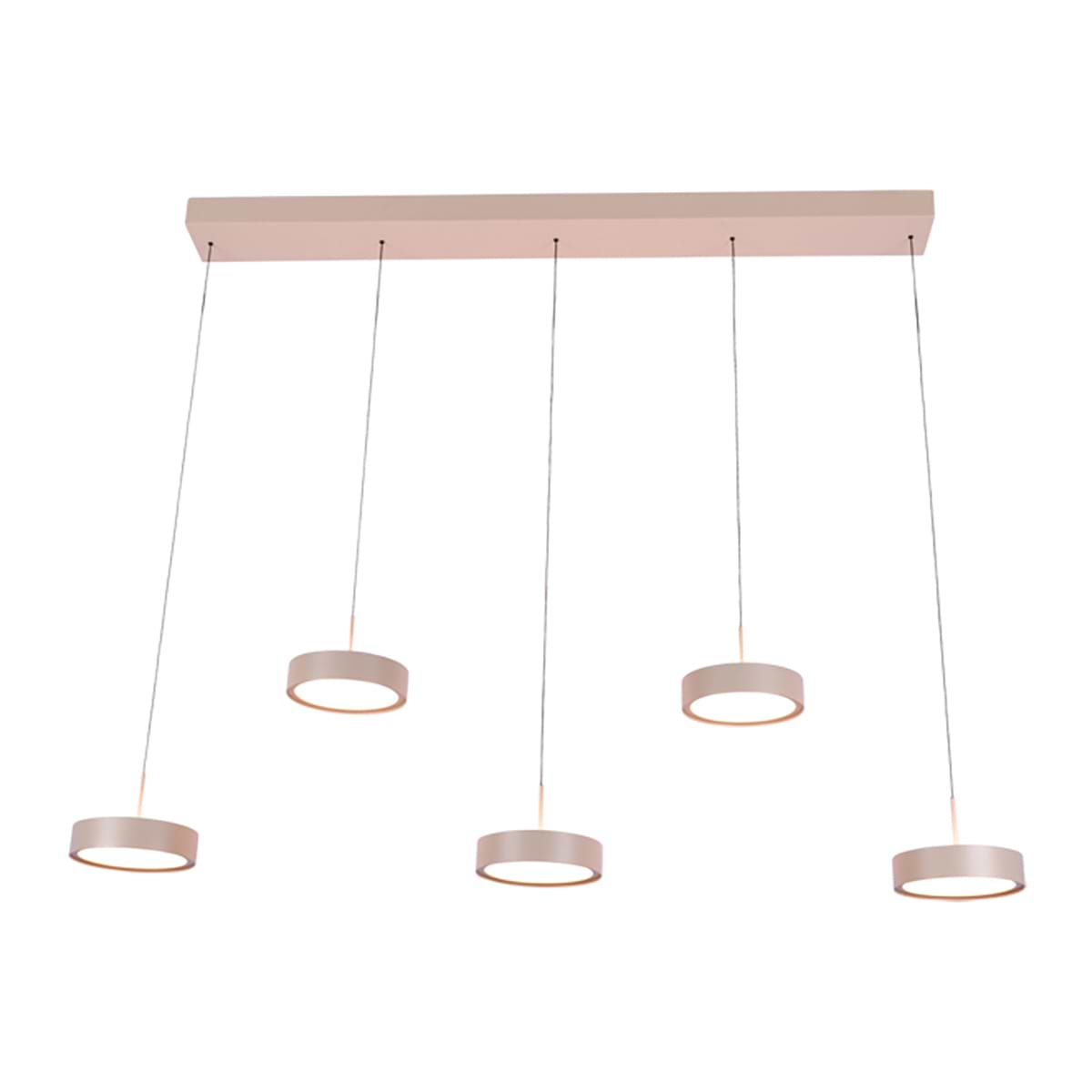 Hanglamp Alieno 5-lichts Balk Creme, FREELIGHT - Afbeelding 2