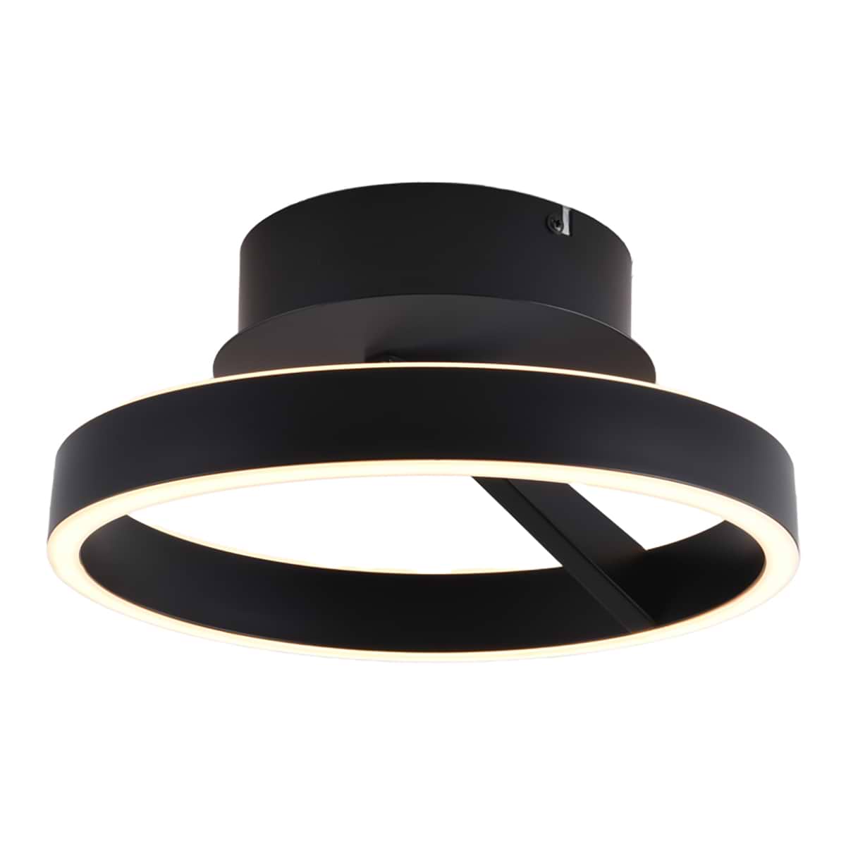 Plafondlamp Pilota Ø30cm Zwart, FREELIGHT