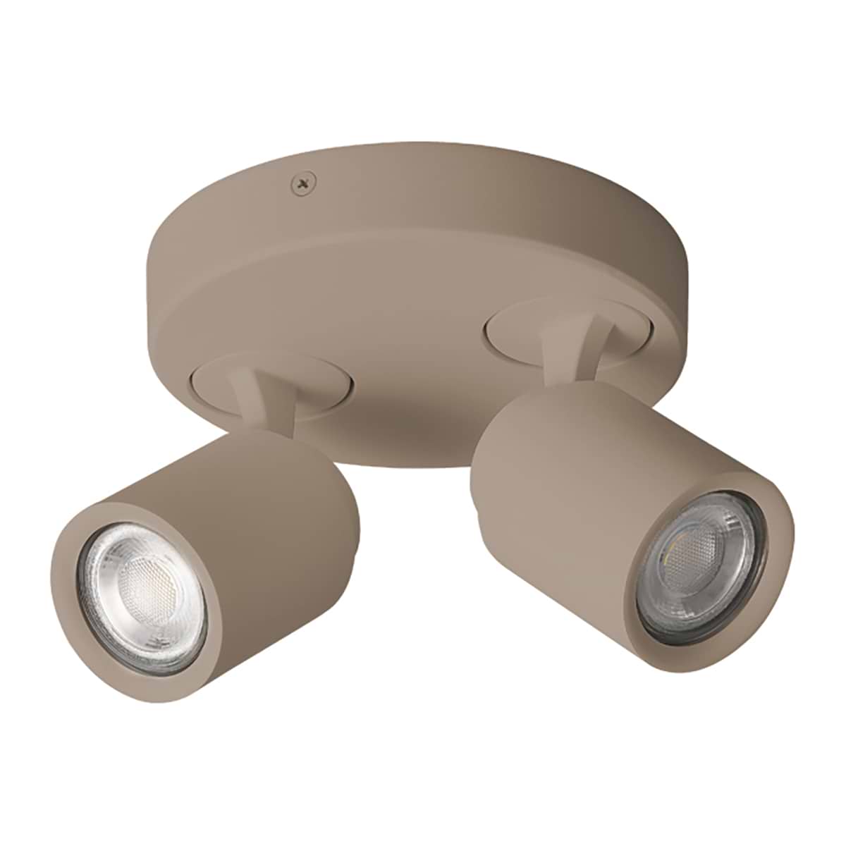 Spot, opbouwspot, 2-lichts Spot Razza GU10 Creme, FREELIGHT