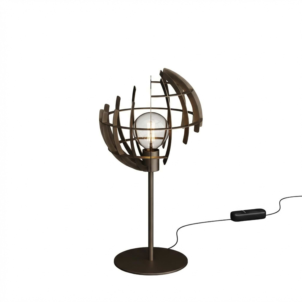Tafellamp Terra 2412, 65 cm hoog, platinum, 1 lichts, zonder lichtbron, ZTAHL