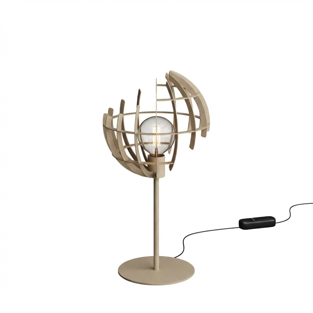 Tafellamp Terra 2412, 65 cm hoog, quartz, 1 lichts, zonder lichtbron, ZTAHL