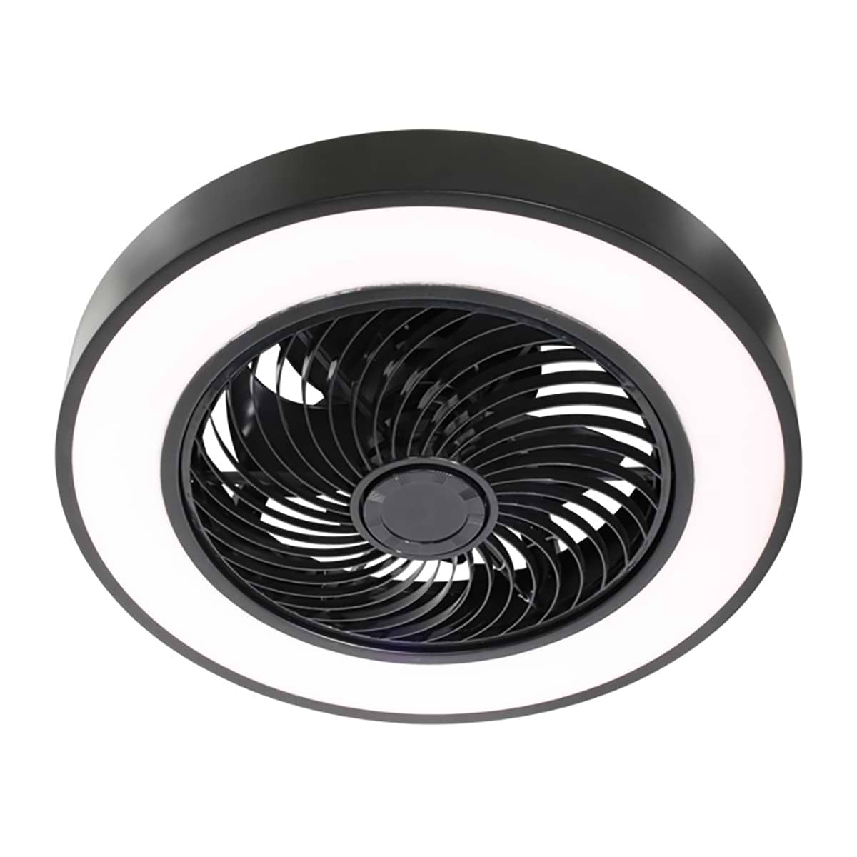 Plafond Ventilator Fiato Zwart, FREELIGHT