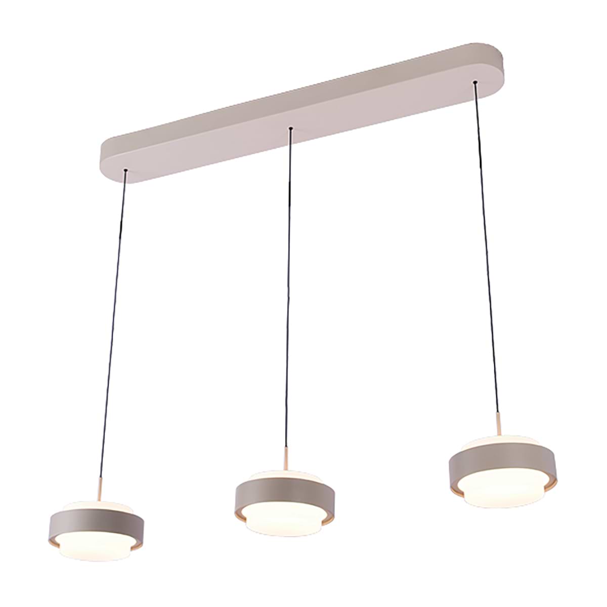 Hanglamp Puleggia 3-lichts Balk Creme, FREELIGHT - Afbeelding 2