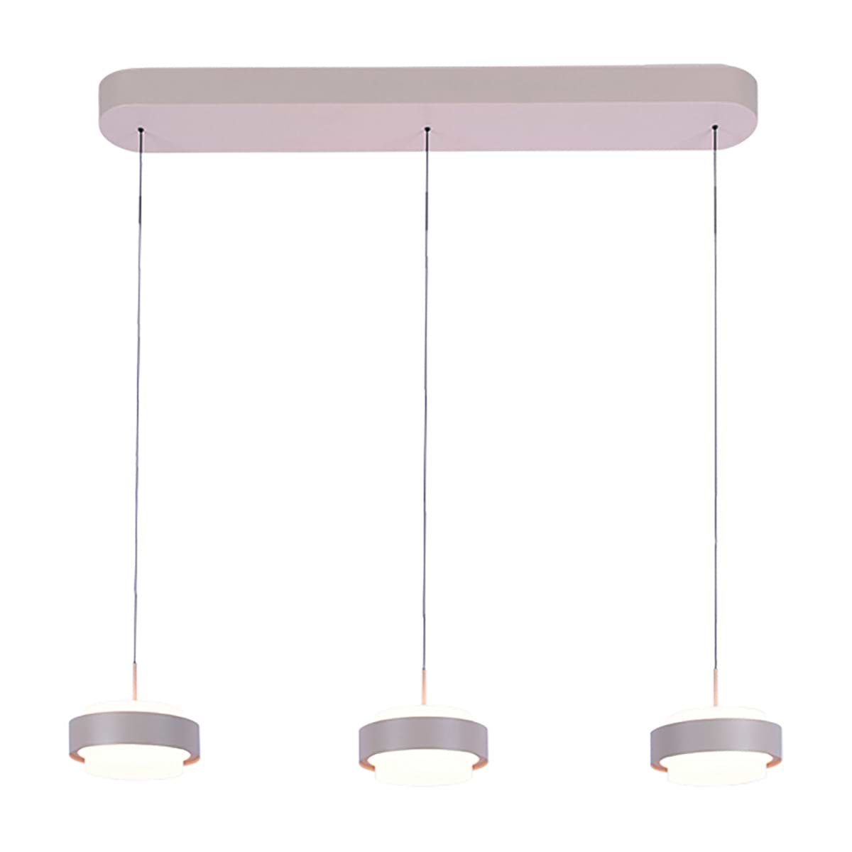 Hanglamp Puleggia 3-lichts Balk Creme, FREELIGHT