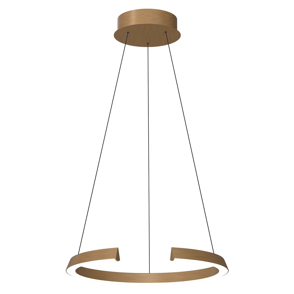 Hanglamp Cavallo 42W Ø65cm Brons-Goud, FREELIGHT