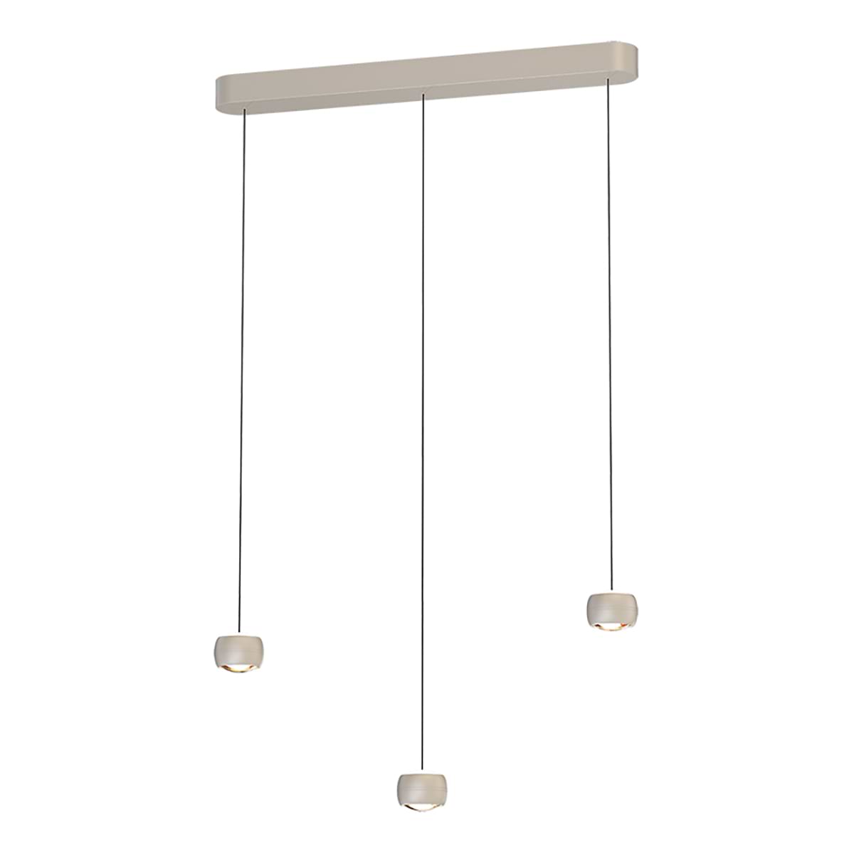 Hanglamp Cosmo 3-lichts Recht Creme, FREELIGHT