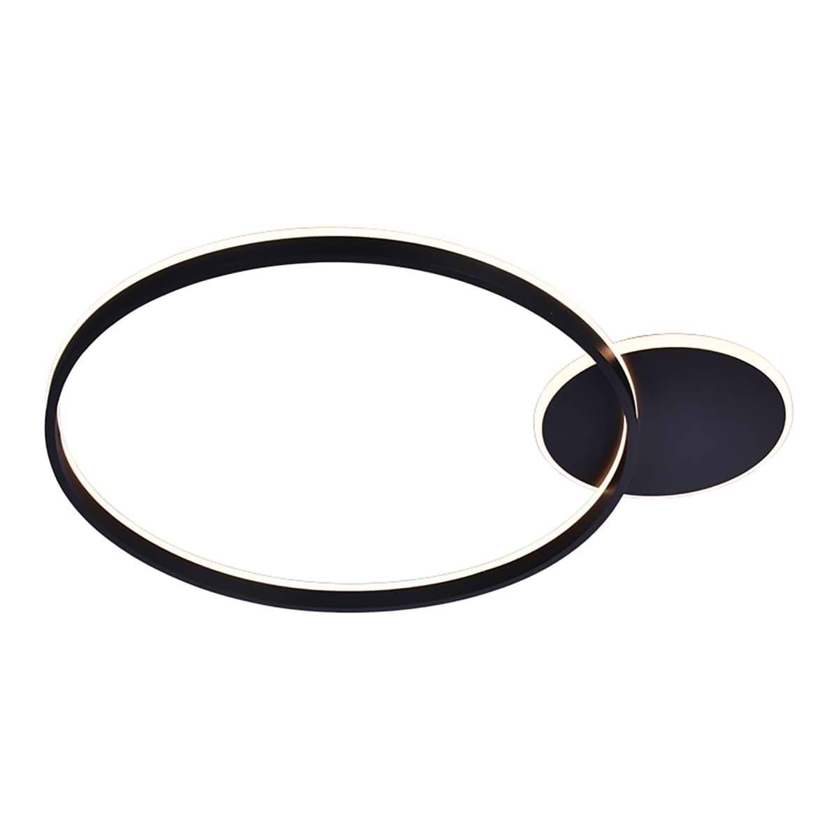 Plafondlamp/Wandlamp Orlo Ø 76cm Zwart, FREELIGHT