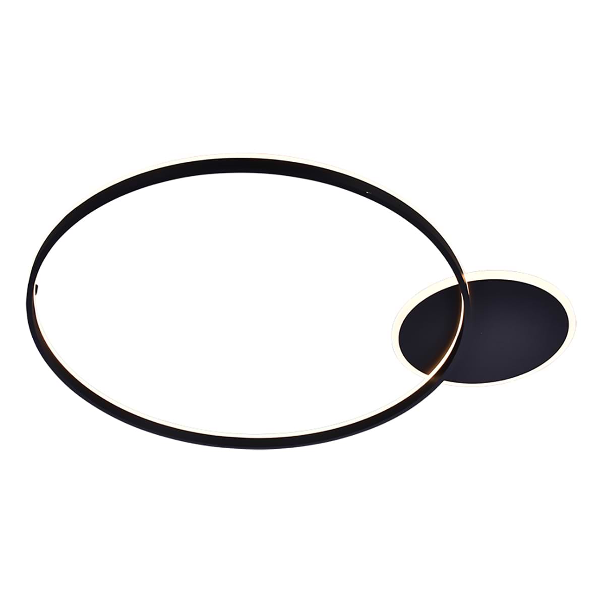 Plafondlamp/Wandlamp Orlo Ø 100cm Zwart, FREELIGHT