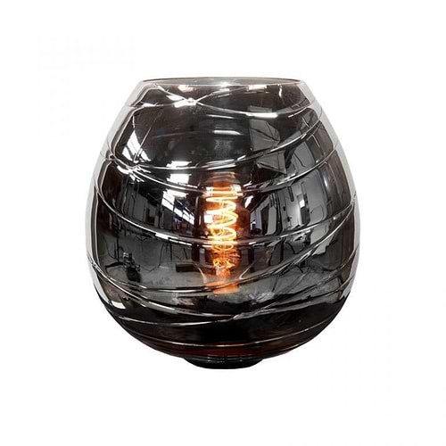 lampenkap van zwart glas
