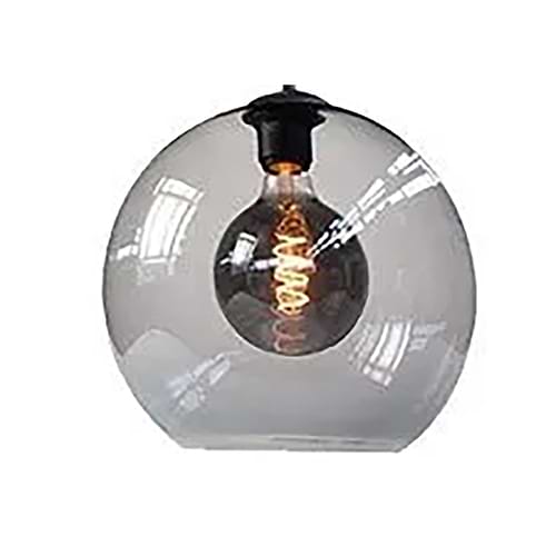 glas voor lamp, zwart smoke, transparant gekleurd
