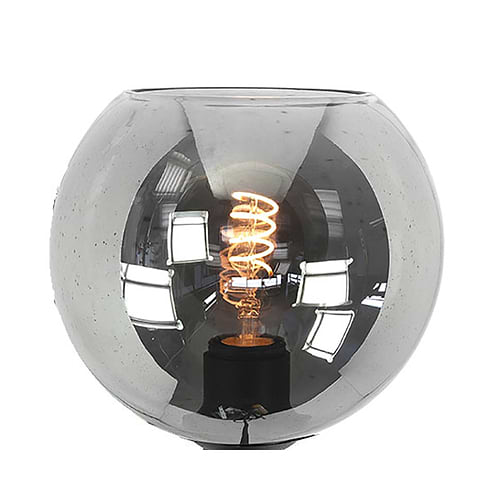 glas voor lamp, smoke zwarte kleur
