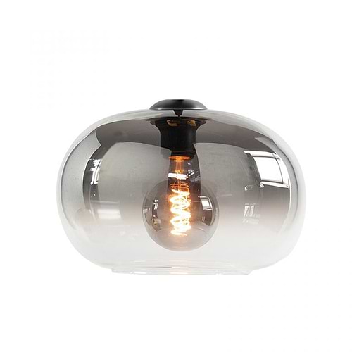 glas voor lamp, smoke grijs zwarte kleur