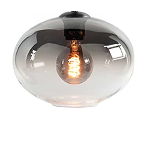 glas voor lamp, zwart grijs transparant