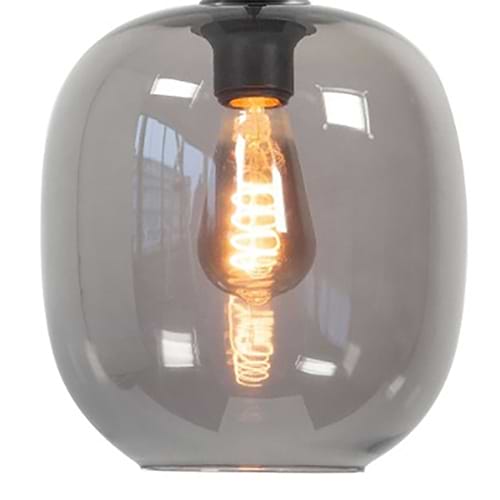Glas voor lamp, grijs doorzichtig