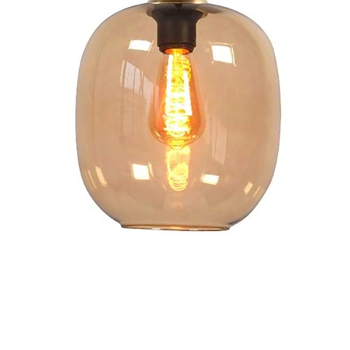glas voor lamp, goud bruin kleurig