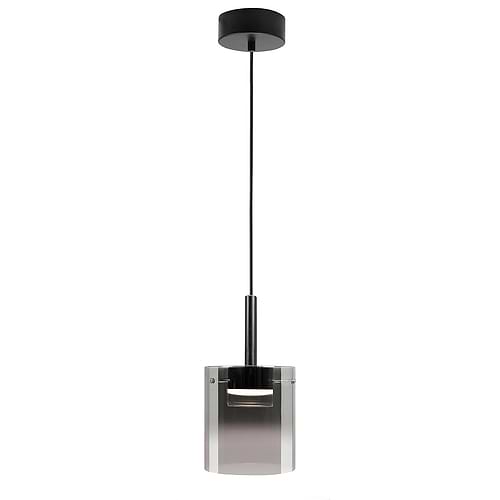 Hanglamp met 1 lichtpunt met smoke glas