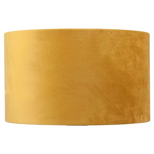 okergele lampenkap van fluweel, velvet