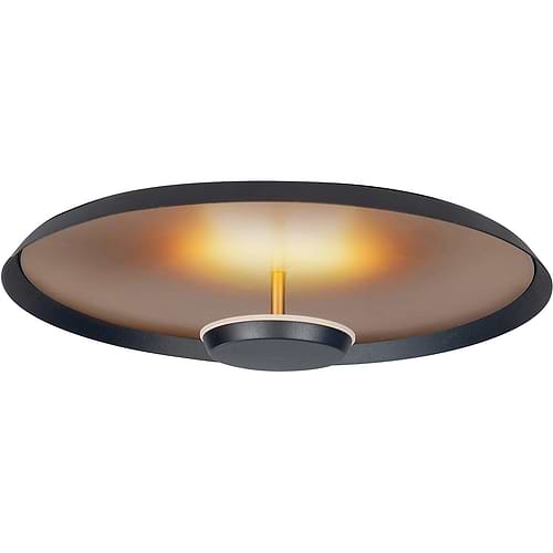 Prachtige plafondlamp, rond goud zwart