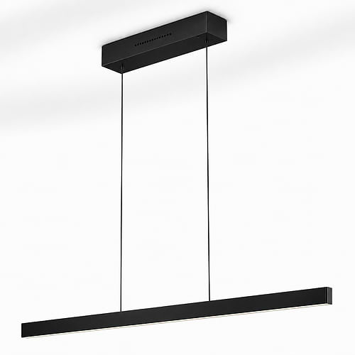 Zwarte smalle hanglamp