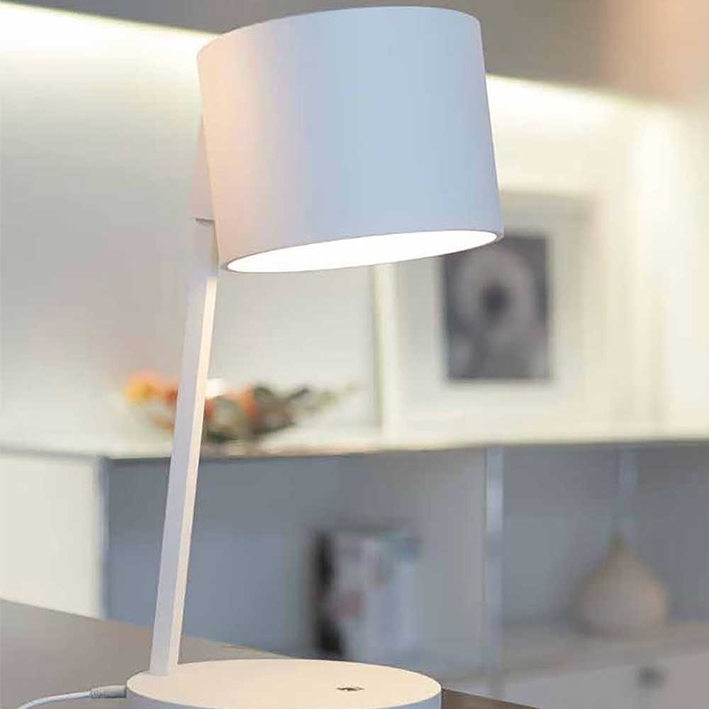 Witte tafellamp, leeslamp Hive van Art Delight, verkrijgbaar bij Webo Verlichting in Beuningen bij Nijmegen. Ookonline verkrijgbaar in de Webo lampen online webshop