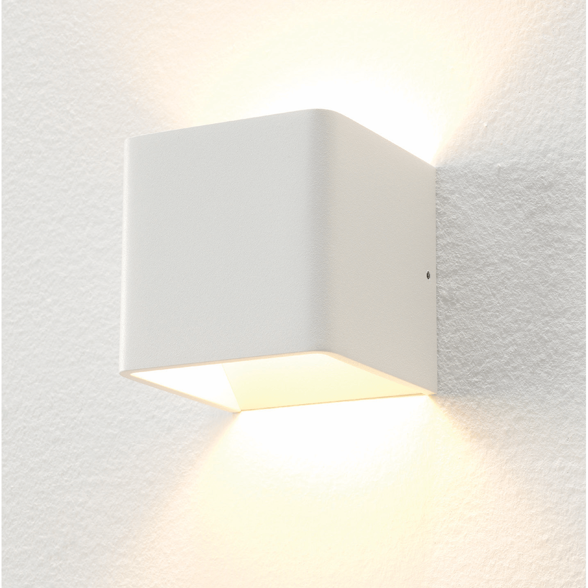 Wandlamp wit 1-lichts "Fulda" 10x10x10cm LED 6W 2700K 500lm