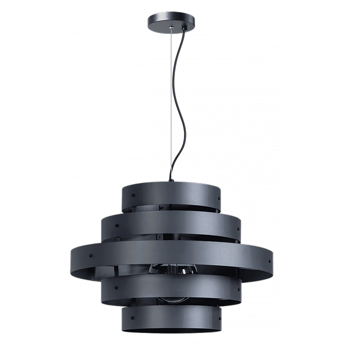 Hanglamp Blagoon 1-lichts zwart -modern 60W -Expo Trading Holland - ETH