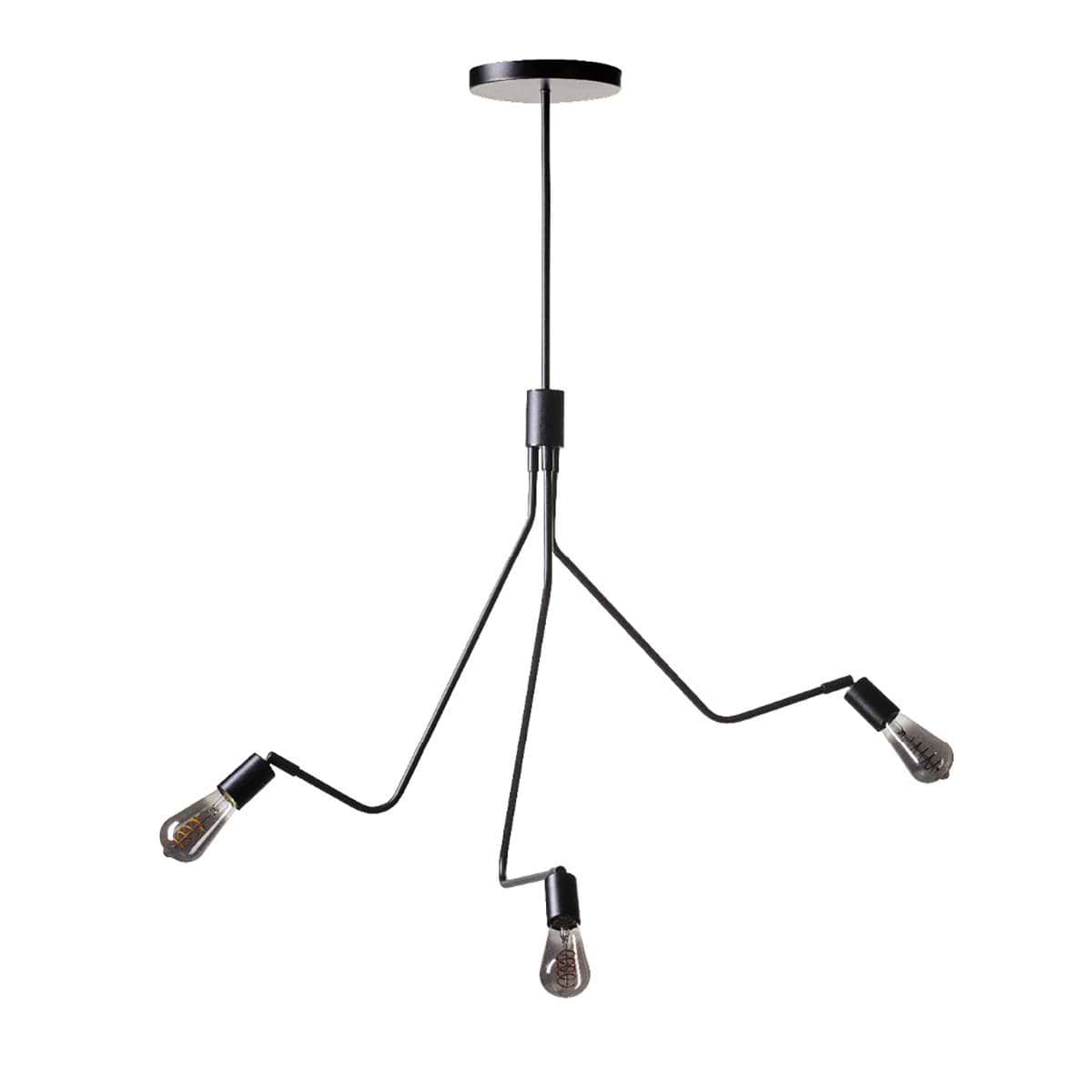 Moderne hanglamp Viper -zwart -3-lichts -Expo Trading Holland