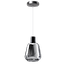 Hanglamp Gary zwart 1-lichts smoke glas