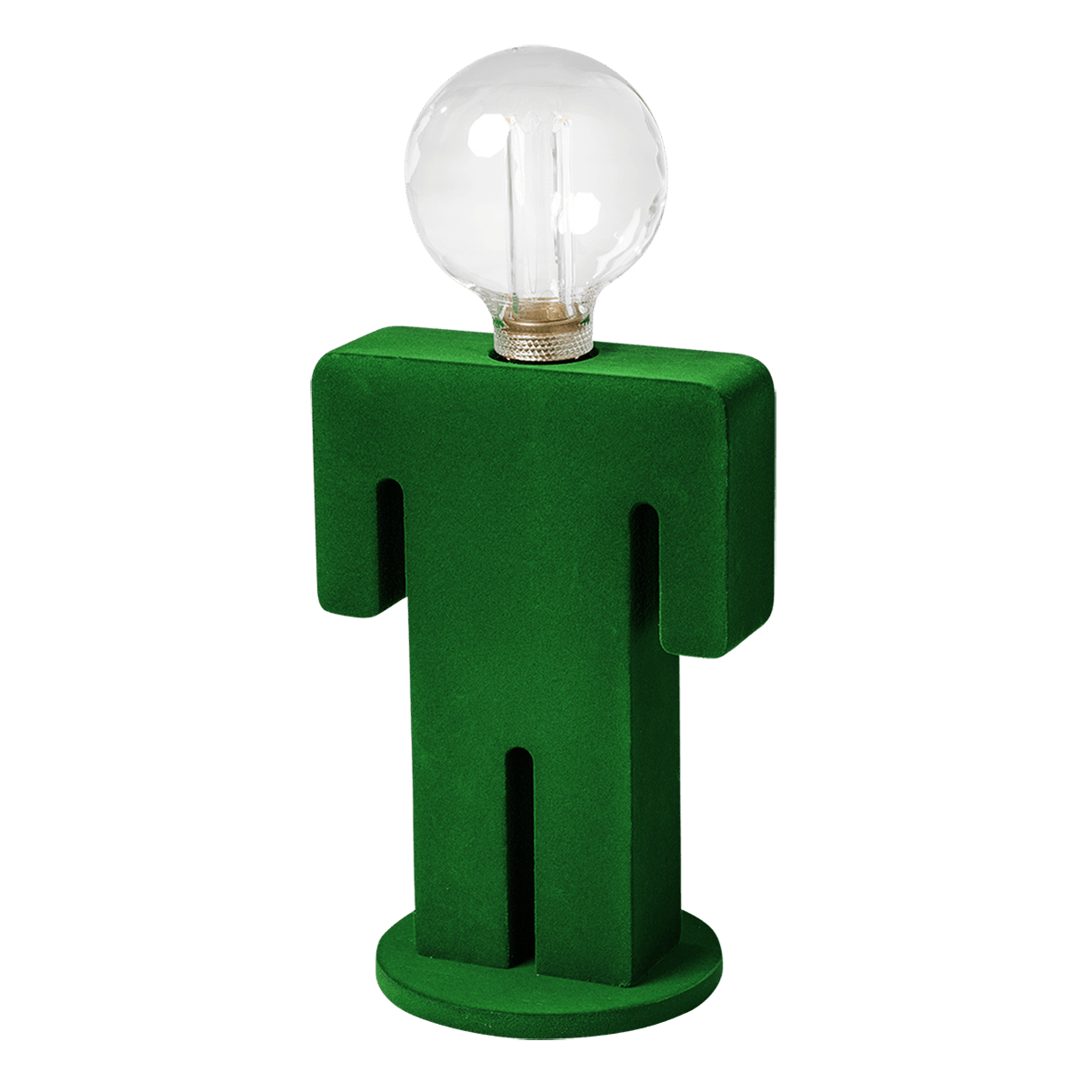 Tafellamp Adam retro in velvet groen hoogte 24 cm breedte 16 cm E27 60W van Expo Trading Holland