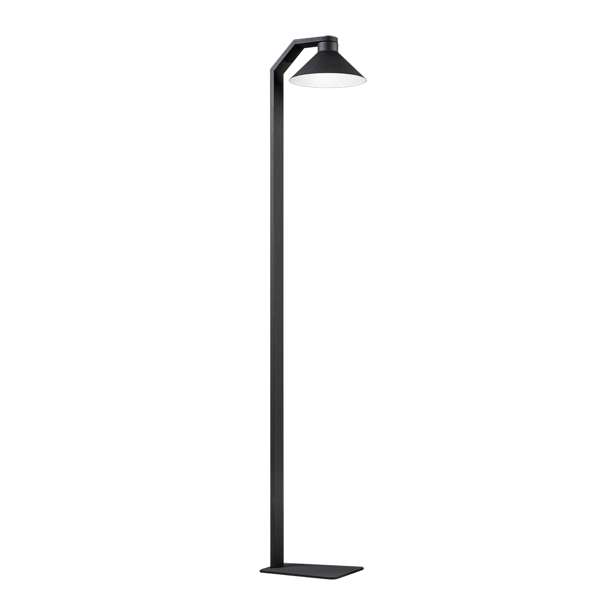 Moderne vloerlamp Kevin zwart hoogte 150 cm van Expo Trading Holland
