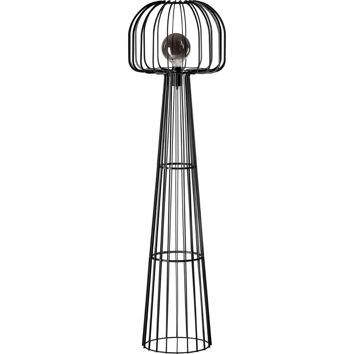 Moderne vloerlamp Steve curvy -zwart -1-lichts -Expo Trading Holland
