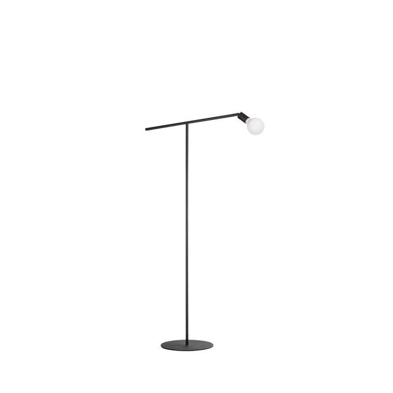 Moderne vloerlamp -Mike -1-lichts -hoogte 130 cm -zwart - ETH -Expo Trading Holland