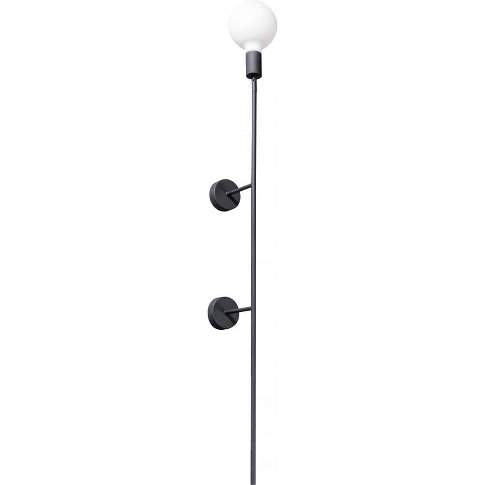 Moderne wandlamp, Mike, 1-lichts, hoogte 200 cm, zwart, ETH