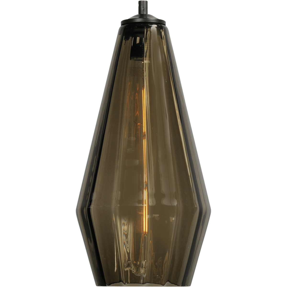 Glass Diamond Ø18x36cm smoke/fumé -  - MASTERLIGHT
