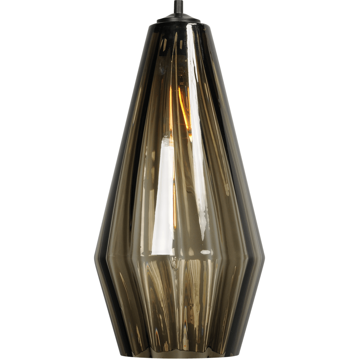 Glass Diamond Ø23x46cm smoke/fumé -  - MASTERLIGHT