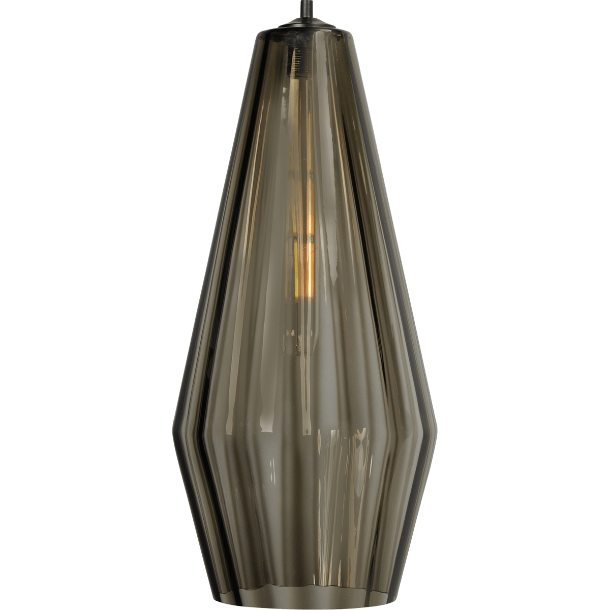 Glass Diamond Ø27x60cm smoke/fumé -  - MASTERLIGHT