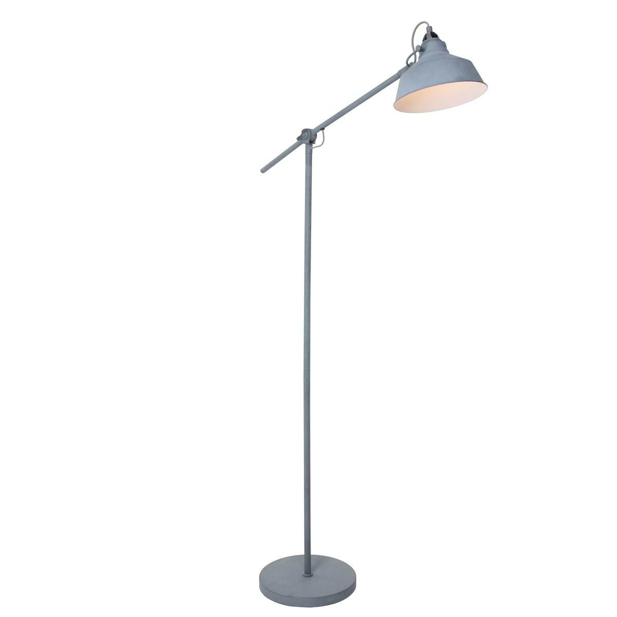Vloerlamp 1-lichts metaal MEXLITE STEINHAUER - 1322GR - Vloerlamp- Mexlite- Mexlite- Trendy- Grijs  betonlook-